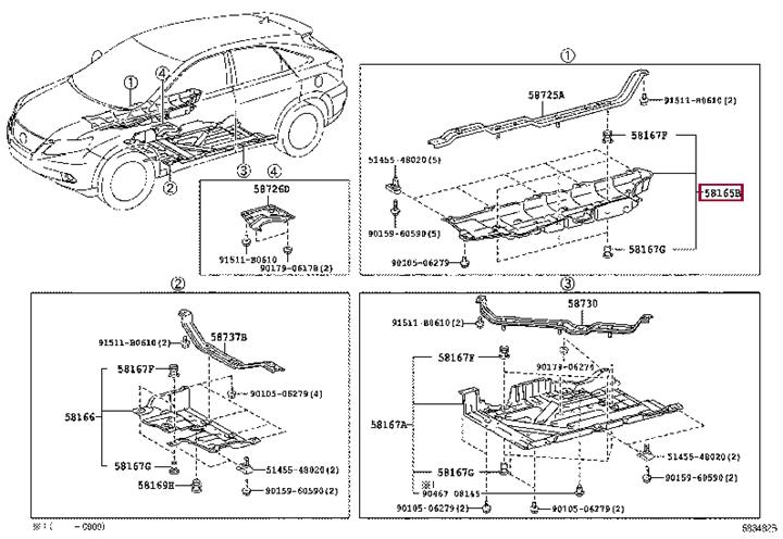 5816548030 Toyota Underbody protection