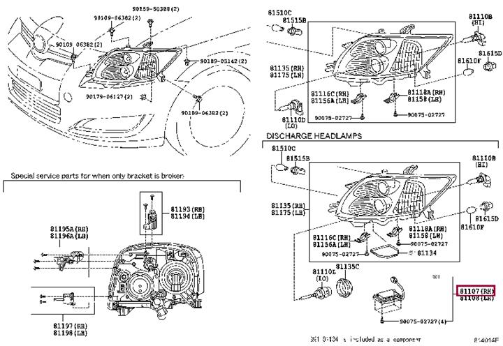 Toyota 81107-52680 Computer sub-assy, headlamp light control, rh 8110752680 8110752680 Toyota Computer sub-assy, headlamp light control, rh
