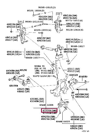 Toyota 43330-59145 Ball joint 4333059145