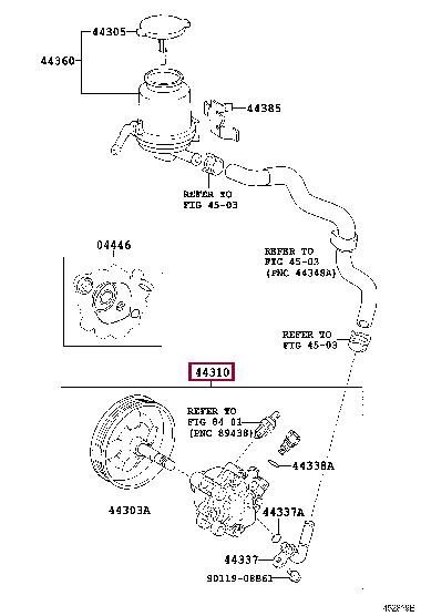 Toyota 44310-28270 Hydraulic Pump, steering system 4431028270