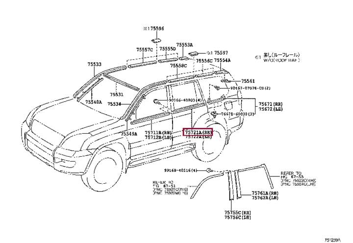 7572160061 Toyota Auto part
