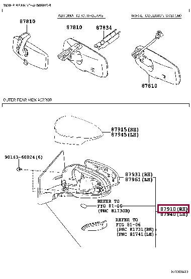 Toyota 87910-02G40 Auto part 8791002G40