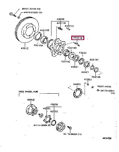 9011608325 Toyota Bolt