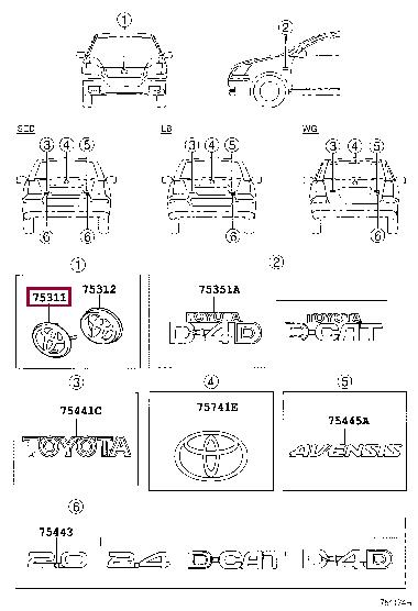 Toyota Emblem – price 271 PLN