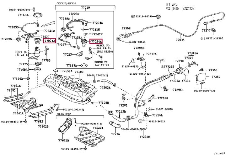 7702412010 Toyota Fuel filter