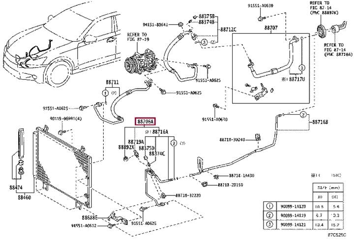 887063A591 Toyota Coolant pipe