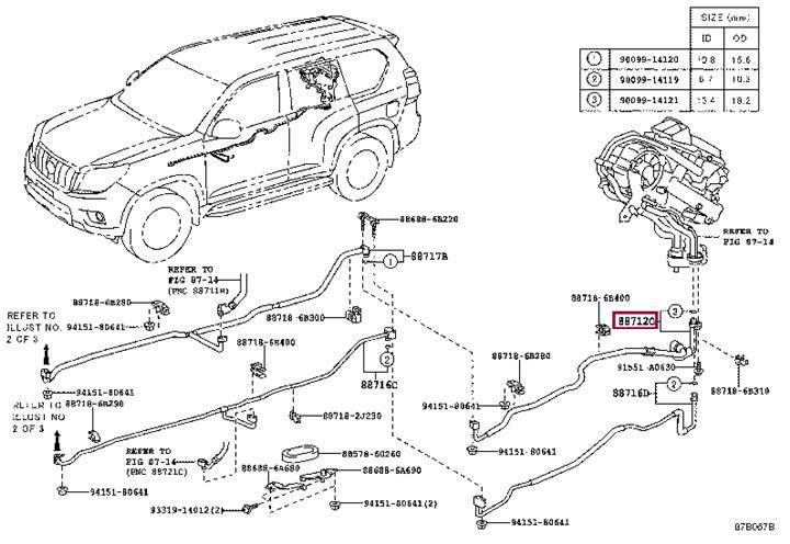 887126A500 Toyota Coolant pipe