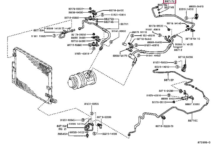 887176A140 Toyota Coolant pipe