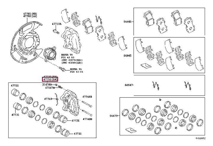 Buy Toyota 47750-0C030 at a low price in United Arab Emirates!