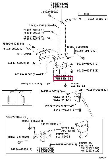 7565460021C0 Toyota Molding