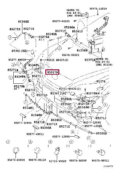Toyota 85207-48020 Auto part 8520748020 8520748020 Toyota Auto part