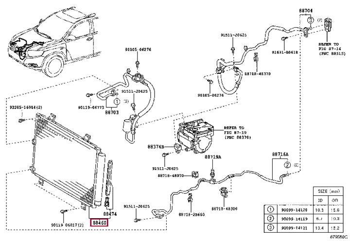 8846048110 Toyota AC Condenser