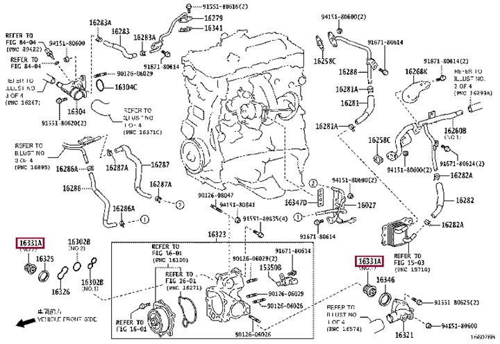 9091603156 Toyota Coolant thermostat