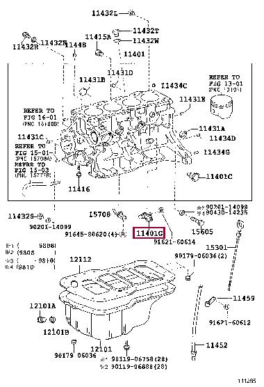 Toyota 90919-05031 Crankshaft position sensor 9091905031