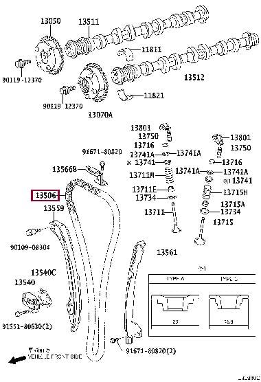 1350636030 Toyota Timing chain