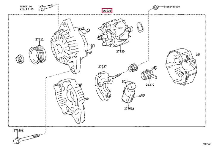 Toyota 27060-37090 Alternator 2706037090 2706037090 Toyota Alternator