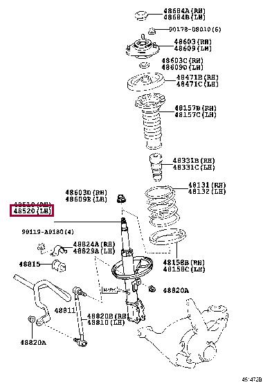 Toyota 4852009710 Auto part 4852009710