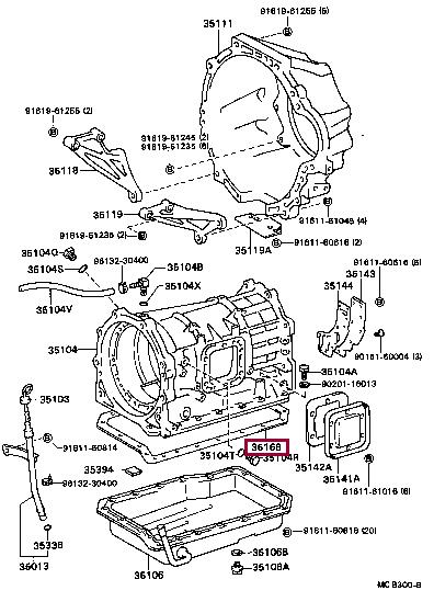 3516836010 Toyota Profiled gasket