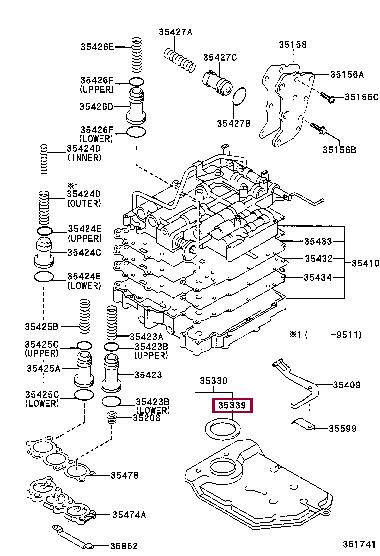 3533912010 Toyota Automatic Transmission Gasket