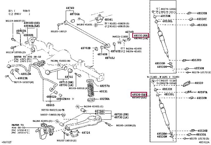 Toyota 48531-80667 Auto part 4853180667 4853180667 Toyota Auto part