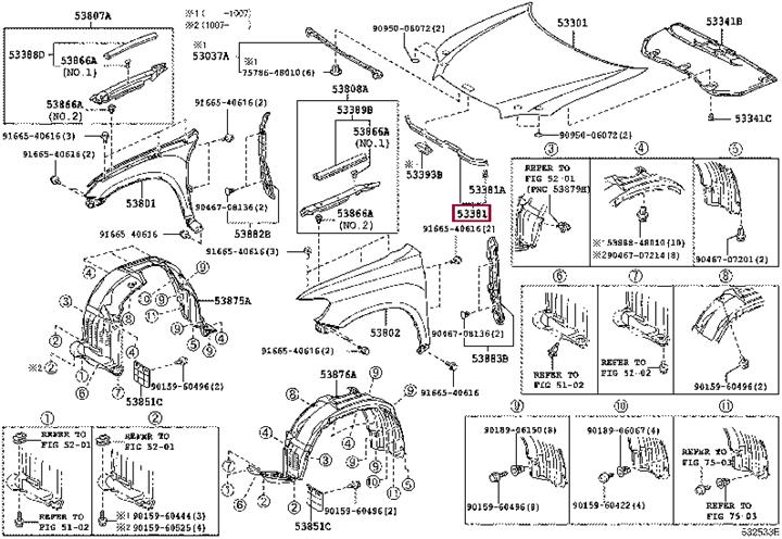 Buy Toyota 53381-48060 at a low price in United Arab Emirates!