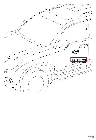 8173060120 Toyota Running repeater