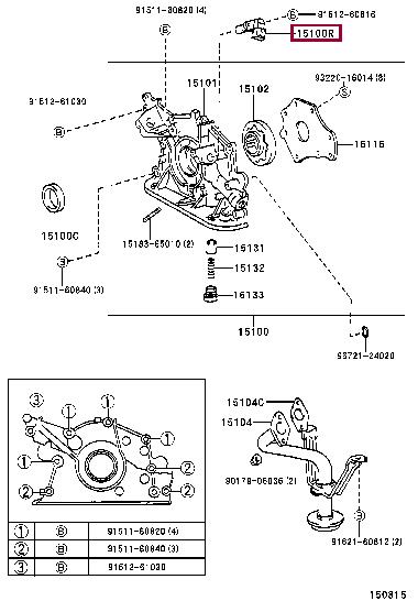 Toyota 90919-05020 Crankshaft position sensor 9091905020