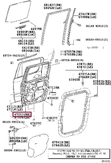 670030K010 Toyota Door