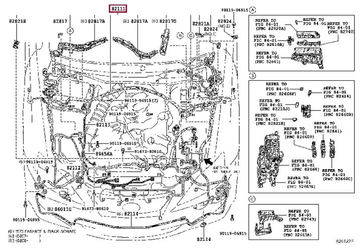 8211153821 Toyota KABELBAUM MOTORRAUM