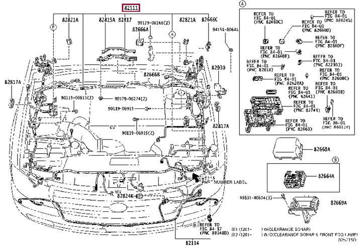 8211160B80 Toyota KABELBAUM MOTORRAUM