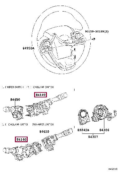 8414033250 Toyota Stalk switch