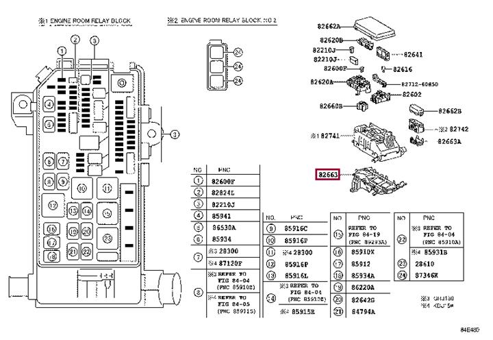 8266360080 Toyota Cover, relay block, lower