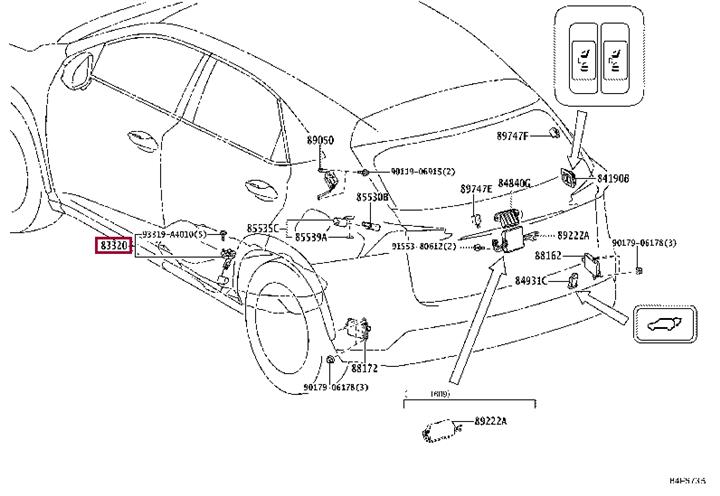 Fuel gauge Toyota 83320-49205