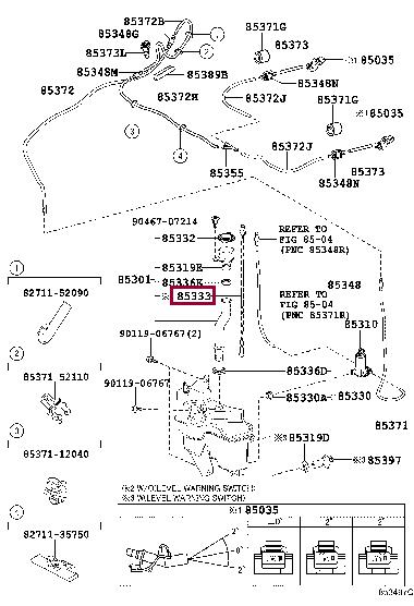 8531247020 Toyota Washer reservoir filter