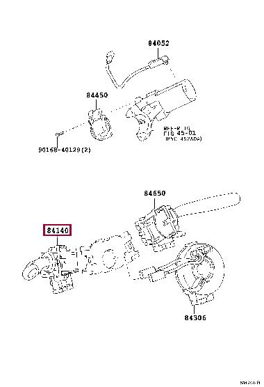 Toyota 84140-02200 SWITCH ASSY, HEADLAM 8414002200 8414002200 Toyota SWITCH ASSY, HEADLAM