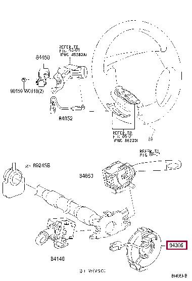 Toyota 84306-02140 Steering column plume 8430602140 8430602140 Toyota Steering column plume