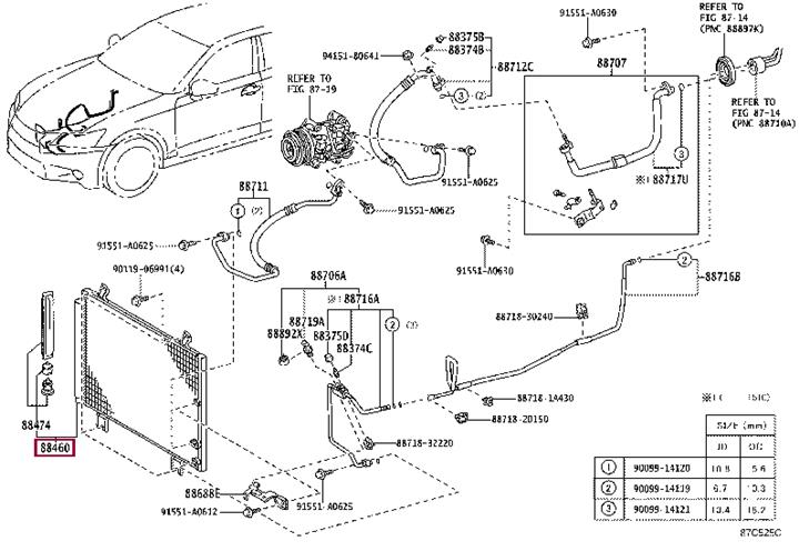 8846030C30 Toyota AC Condenser