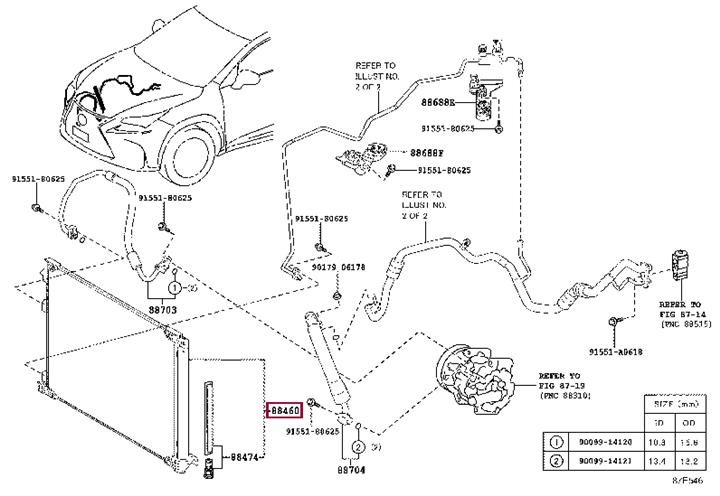 8846078010 Toyota AC Condenser