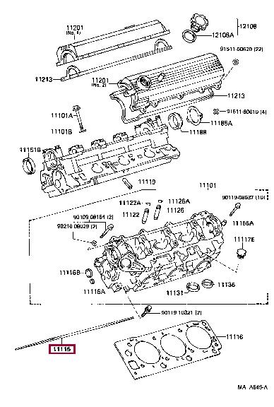 1111565033 Toyota Cylinder head gasket