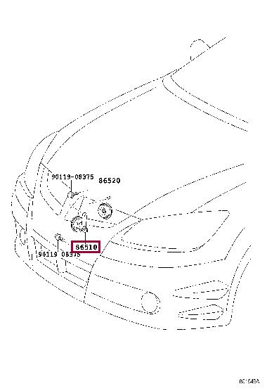 8651033130 Toyota Sound signal