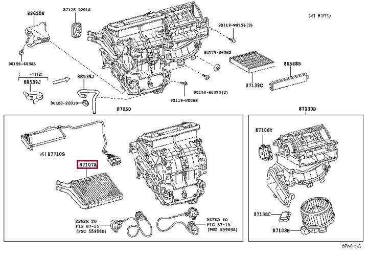 Toyota 87107-02150 UNIT SUB-ASSY, RADIA 8710702150 8710702150 Toyota UNIT SUB-ASSY, RADIA