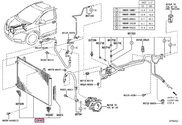 8846008040 Toyota Condenser