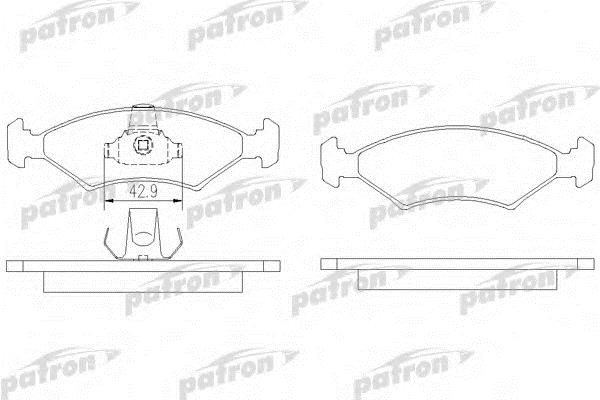 Patron PBP1081 Brake Pad Set, disc brake PBP1081