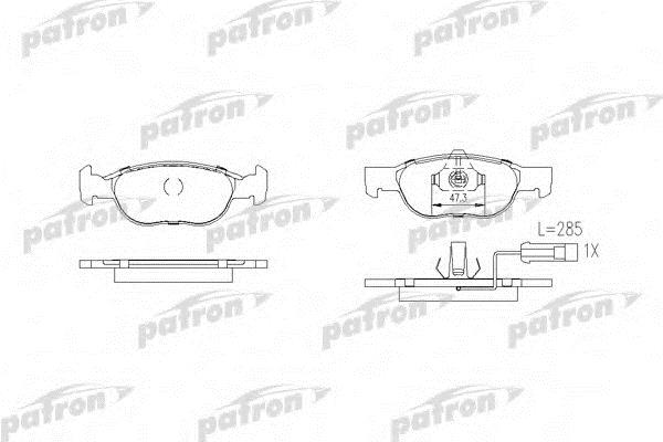 Patron PBP1160 Brake Pad Set, disc brake PBP1160