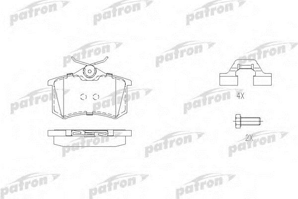 Patron PBP1481 Brake Pad Set, disc brake PBP1481