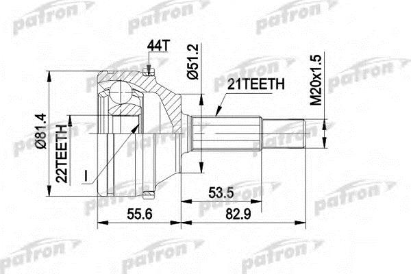 Patron PCV1310 CV joint PCV1310