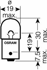 Osram 5008-02B Glow bulb R10W 12V 10W 500802B