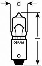 Osram 64111-02B Glow bulb H5W 12V 5W 6411102B