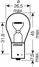 Osram 7507LDA-02B Glow bulb yellow PY21W 12V 21W 7507LDA02B