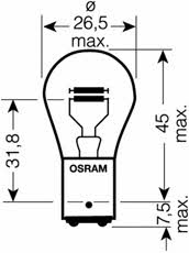 Osram 7537-02B Glow bulb P21/5W 24V 21/5W 753702B